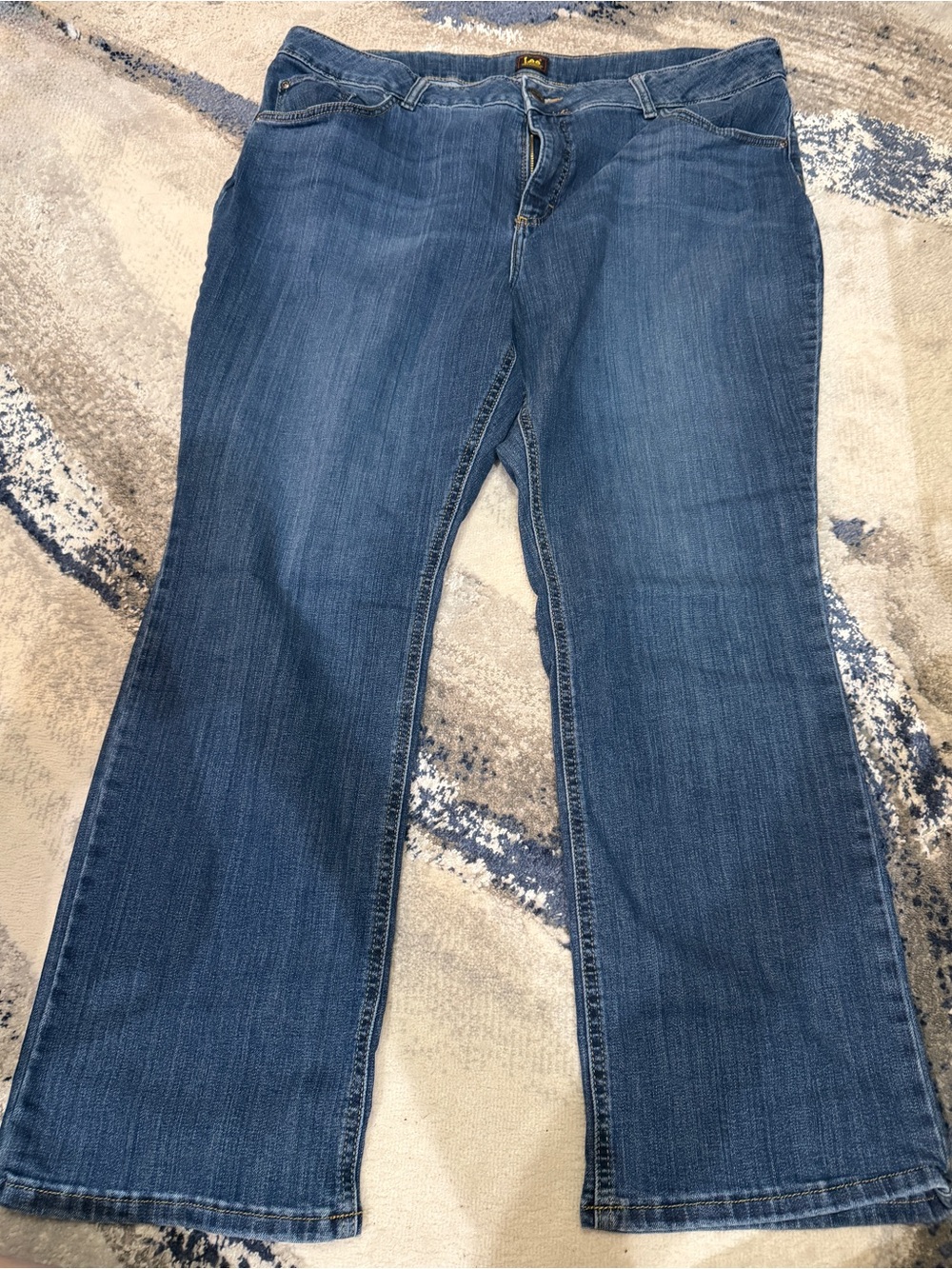 Lee Women’s Size 24WM Bootcut Jeans Medium Wash Stretch Denim